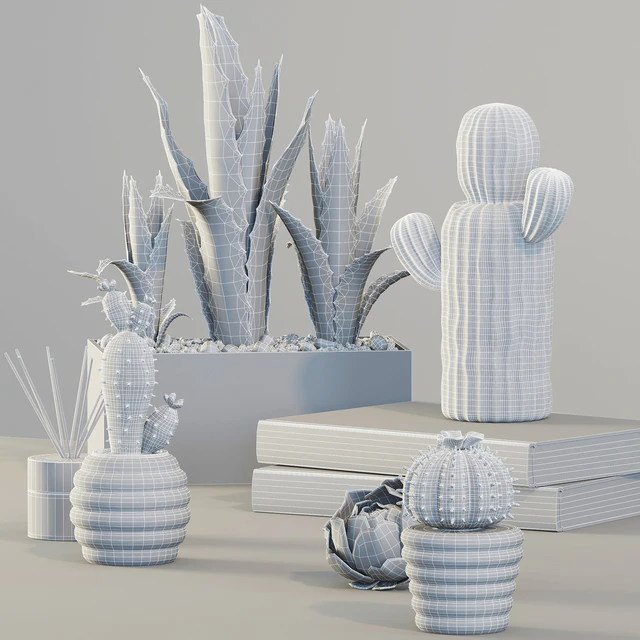 Decorative set   cactus — Скачать