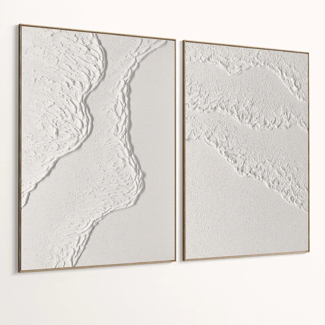 Plaster Two Photo Frames T-455 — Скачать