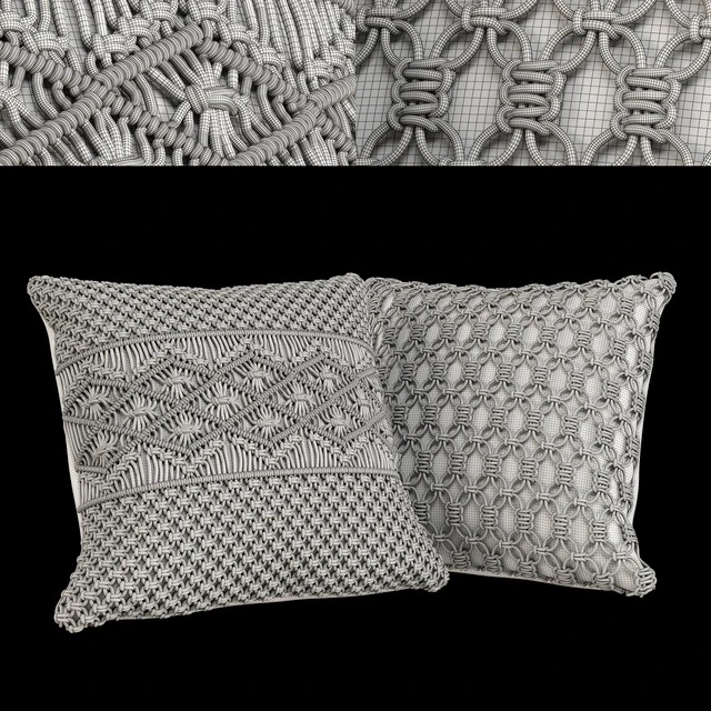 Cushion Set 01 - Macrame Boho — Скачать