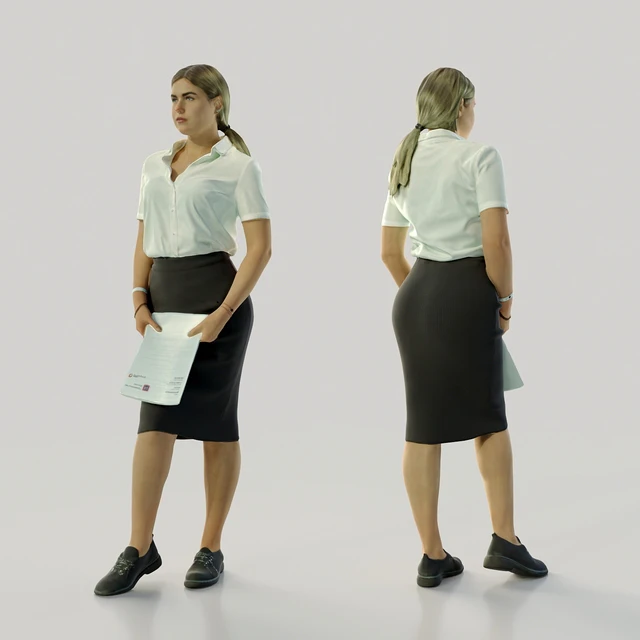 3d scan woman 11 — Скачать