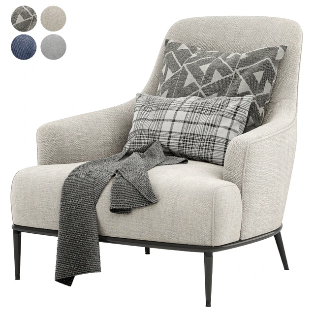 ESME Fabric armchair By Borzalino — Descargar