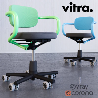 Vitra Allstar chair by Konstantin Grcic (HQ) corona vray — Ver 1