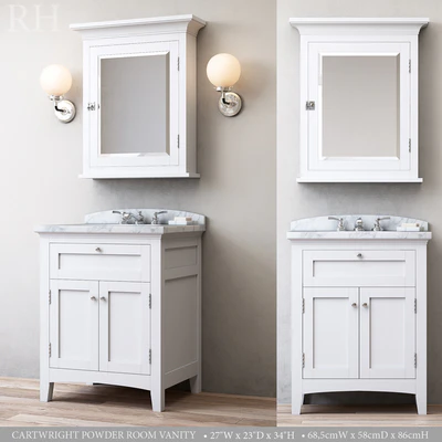 CARTWRIGHT POWDER ROOM VANITY — Вид 1