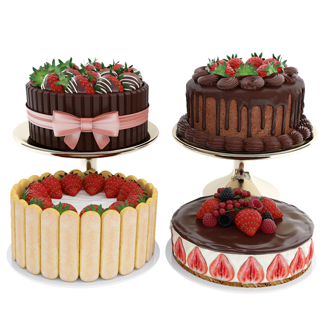 Strawberry cake collection — Скачать