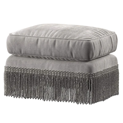 baker furniture yves ottoman — View 2