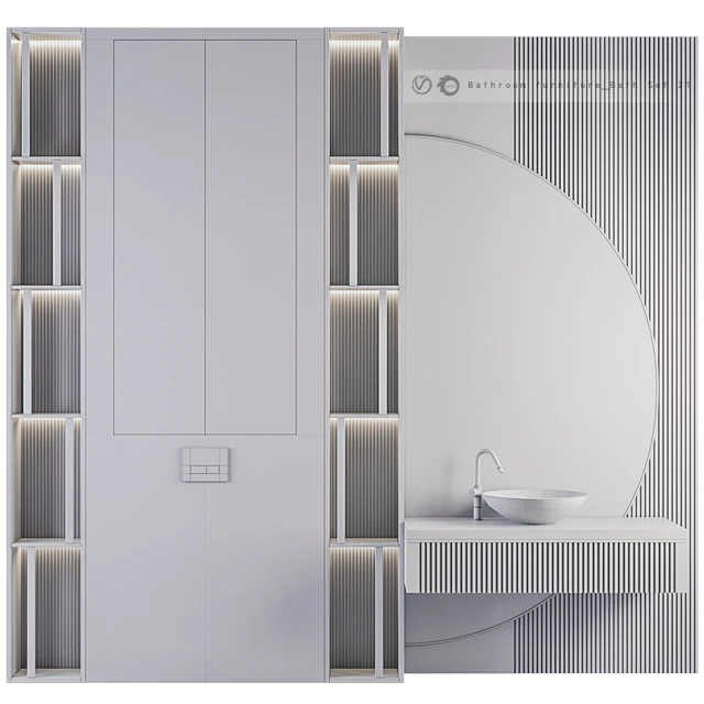 Bathroom furniture Bath Set 21 — Скачать