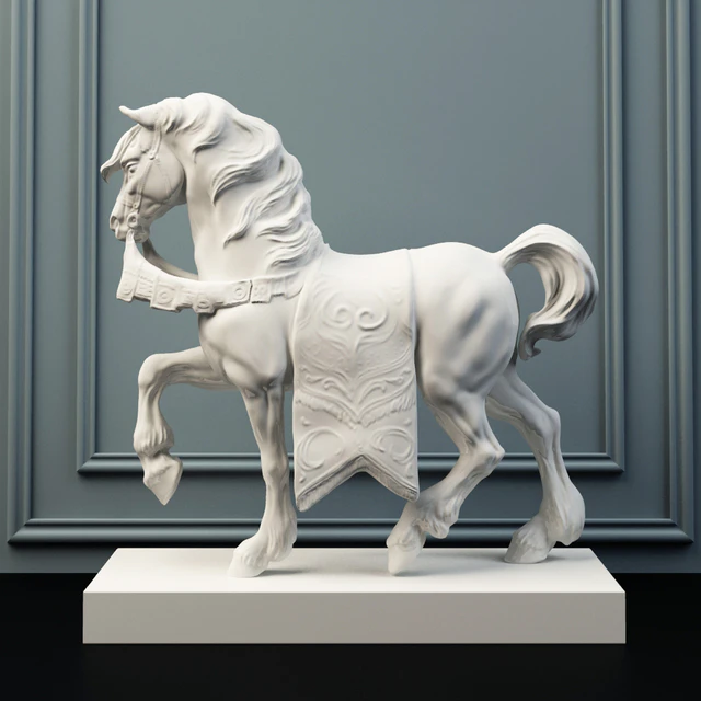 Скульптура Lladro Дворцовый конь. — Скачать