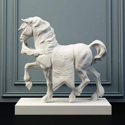 Скульптура Lladro Дворцовый конь. — Вид 3