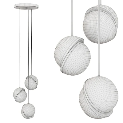 Lee Broom MINI CRESCENT CEILING LIGHT 3 piece — Ver 2