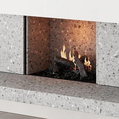 158 fireplace decorative wall kit 04 minimal terrazzo chimney 00 — Ver 3