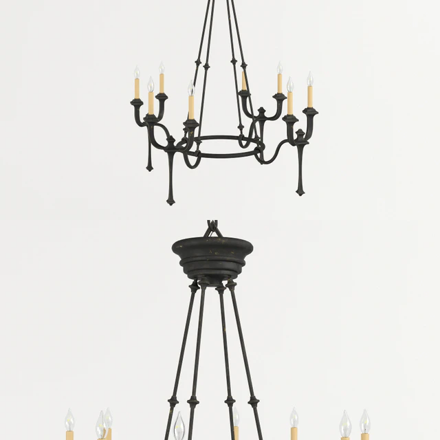 Chandelier and sconce Currey &amp; Company Conversation — Descargar