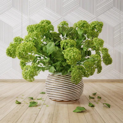 Petals flower vase golden — Вид 2