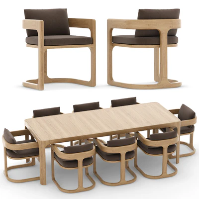 RH Outdoor Cassale table-chair — Вид 3