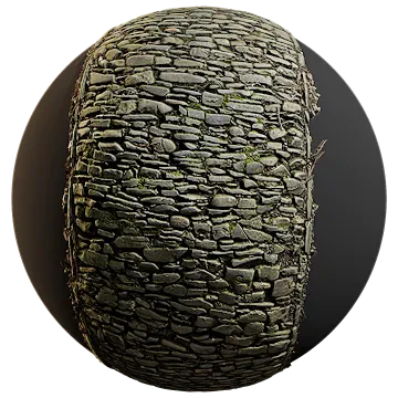 mossy cobblestone path 001 — Скачать