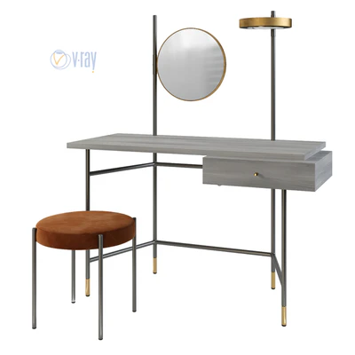 Туалетный Стол Bontempi, Vanity.  Пуф Puffoso. Verpan Stool Series 430 — Вид 2