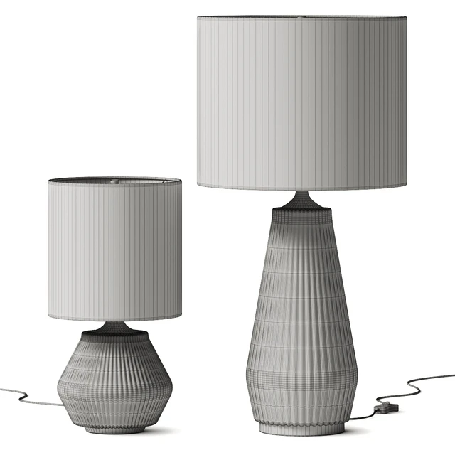 West Elm Roar Rabbit Ripple Ceramic Table Lamp — Descargar