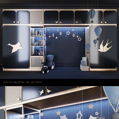Wardrobe for kids room (2) — Ver 1