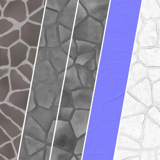 Floor Stone 02 | PBR | 4K | PNG | Seamless — Скачать