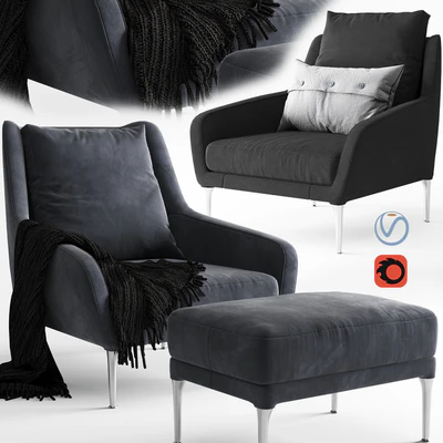 B&B Italia Edouard Armchair — View 1