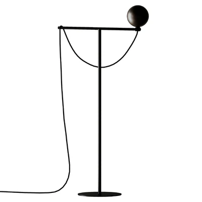Handvärk Globe Floor Lamp Black — Ver 4