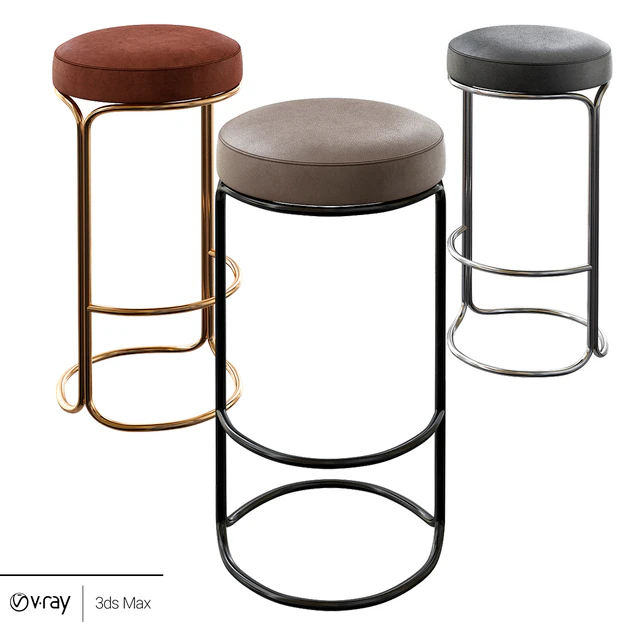 cora leather bar chair — Скачать