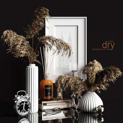 Decorative set with dry plants 2 — Ver 1