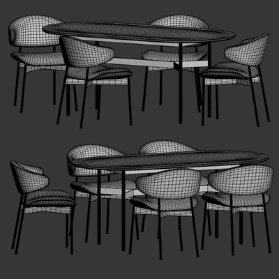 Luz Chair Harri Table Dining Set — Ver 3