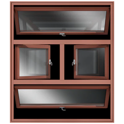 Витражные алюминиевые окна / Stained aluminum windows — Вид 2