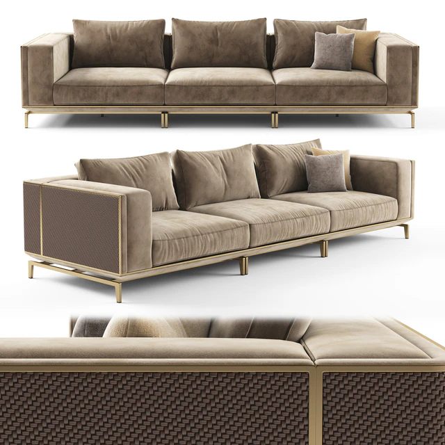 Visionnaire BACKSTAGE 3 seater sofa — Скачать