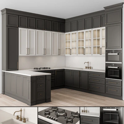 Kitchen Neo Classic Black and White - Set 48 — Ver 1