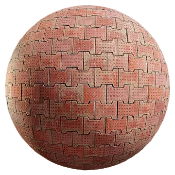 red dumble paver tiles 001 — Скачать