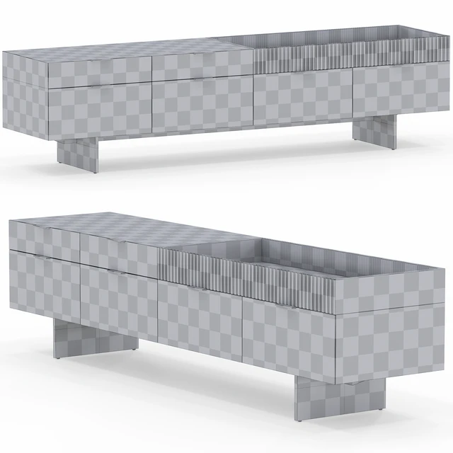 Series of bollards by Minotti, Superblocks collection — Descargar