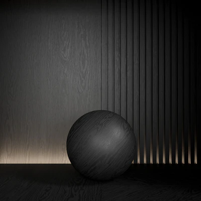 Wood material is seamless. Dark, ebony. — Ver 1