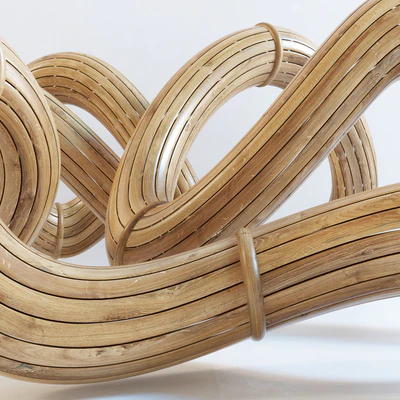 Parametric wood tamplet Hall n1 / Параметрический зал лекало из дерева — Вид 4
