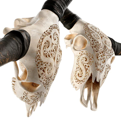 Carved cow skull — Вид 2