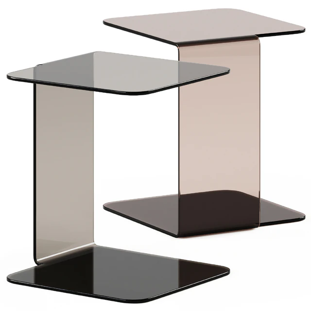 Glass Side Table Shell by Sovet italia / Glass side table — Descargar