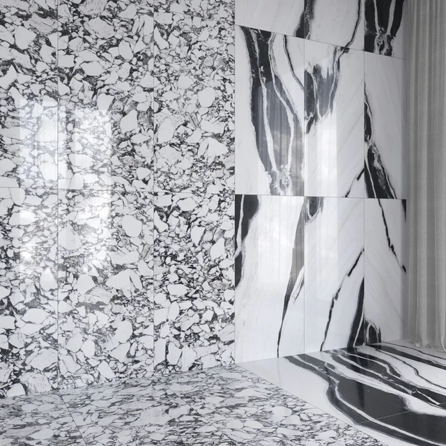 Architectural Design Floorgres B and W Marble miniset — Descargar