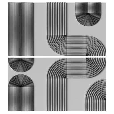 Relief artwork 39 - 3d art wall decor - Panel — Ver 4