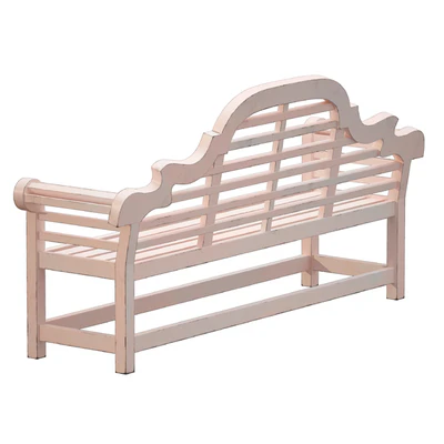 White park bench with backrest — Ver 3