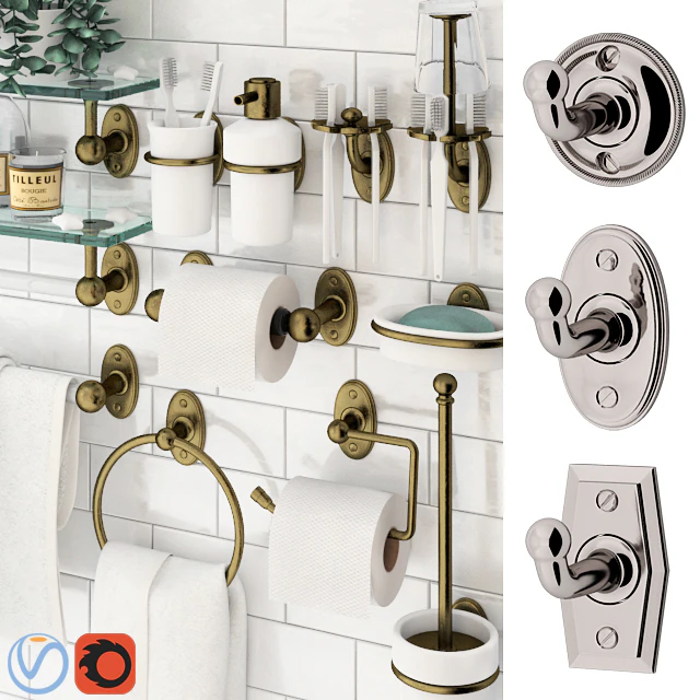 Bathroom accessories Nanzaquatic. Collections: Georgian Roped, Adam Oval, Empire. — Descargar