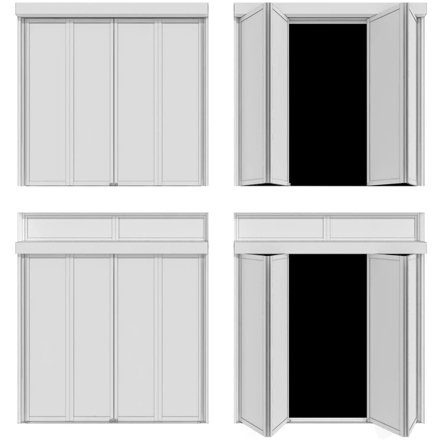 Складывающиеся металлические автоматические двери /  Folding Metal Automatic Doors — Скачать