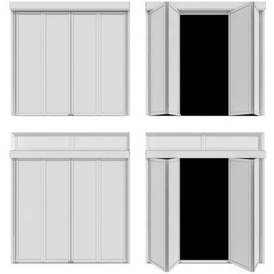 Складывающиеся металлические автоматические двери /  Folding Metal Automatic Doors — Вид 2