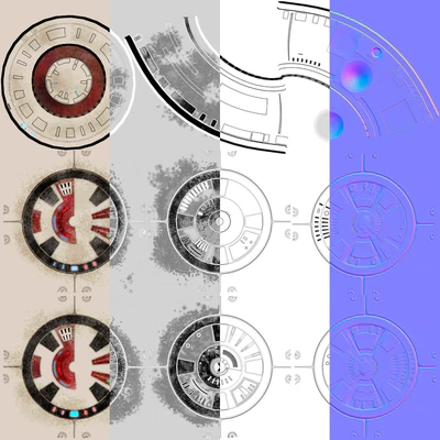 BB8(BB9) LowPoly GameReady — Вид 2