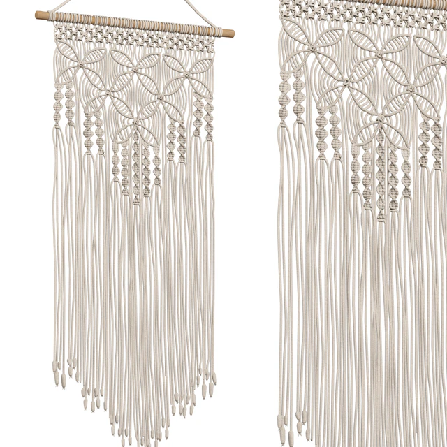Wall Hanging Braided Boho Macrame Woven Handmade Art Tapestry Home Room Decor — Download