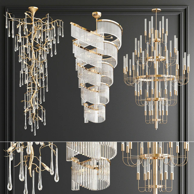 Big Chandeliers Collection - 3 type — Descargar