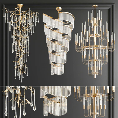 Big Chandeliers Collection - 3 type — Ver 1