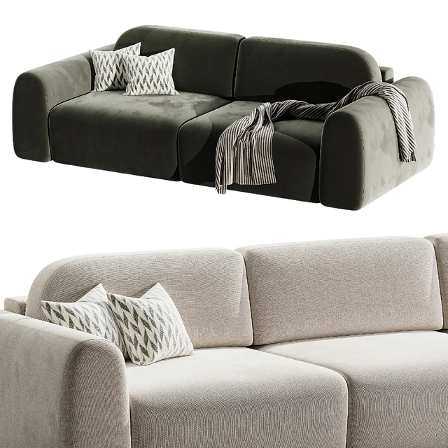 Straight sofa Lilt 2 round | Divan.ru — Descargar
