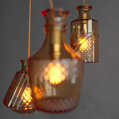 Restaurant Bar creative fashion bottle chandelier — Ver 3