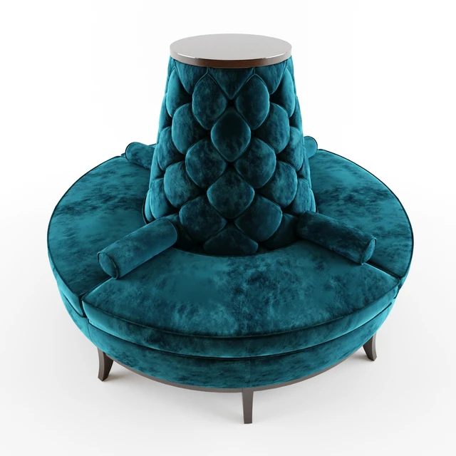 Circle Banquette Settee Lobby sofa — Скачать