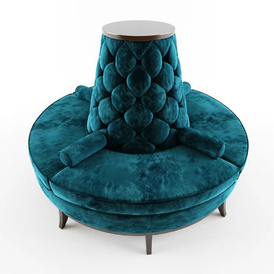 Circle Banquette Settee Lobby sofa — Вид 1
